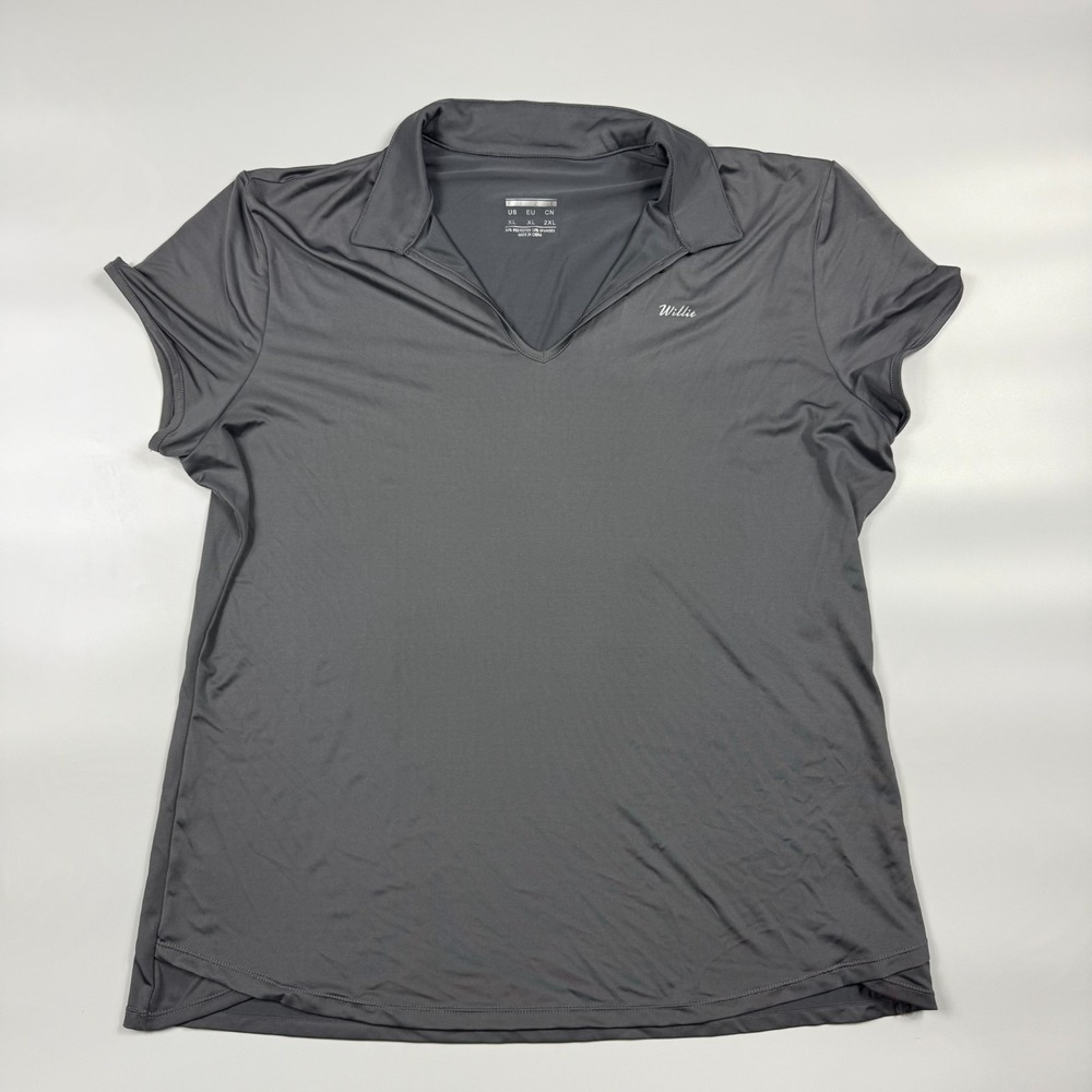 Willit Polo Shirt Mens XL Charcoal Gray Stretch Short Sleeve Golf Performance